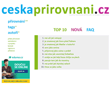 Tablet Screenshot of ceskaprirovnani.cz